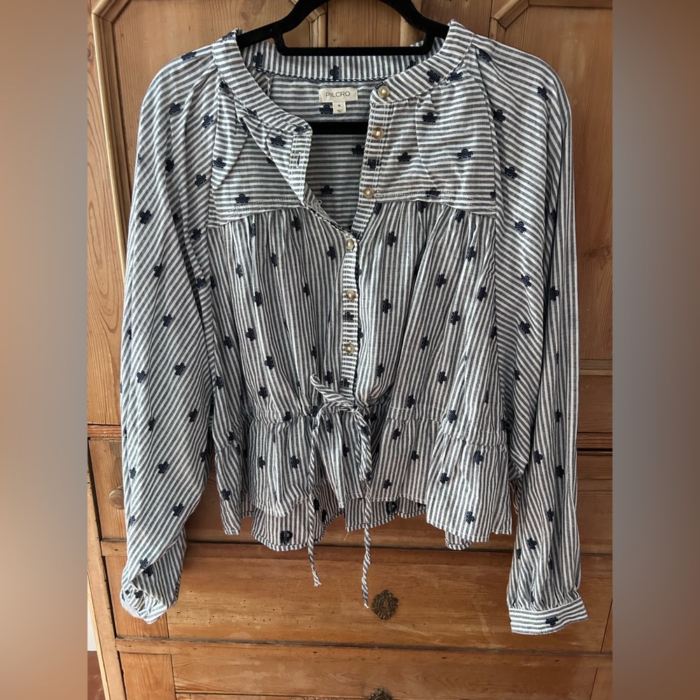Anthropologie/Pilcro Drawstring Top